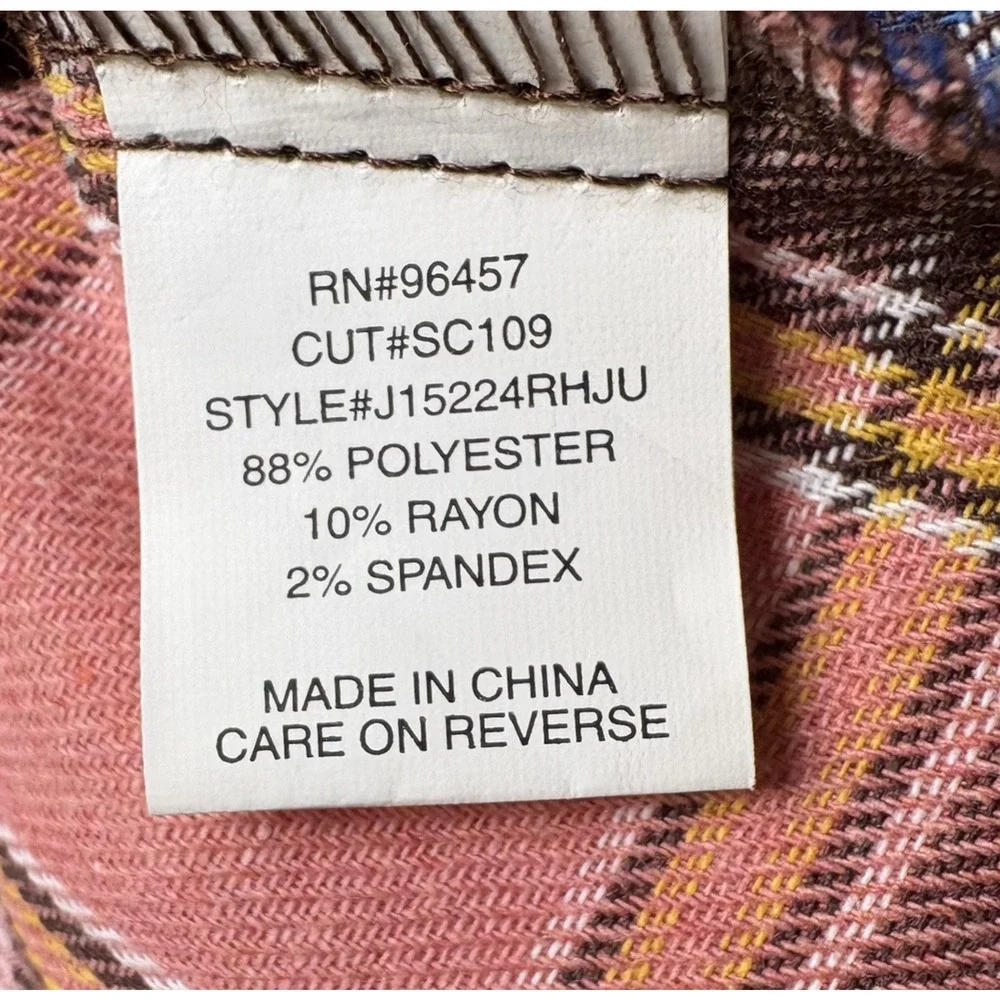 Stitch & Pine Button Front Sleeveless Mini Dress Plaid Retro Grunge 90s S/L - Picture 9 of 12